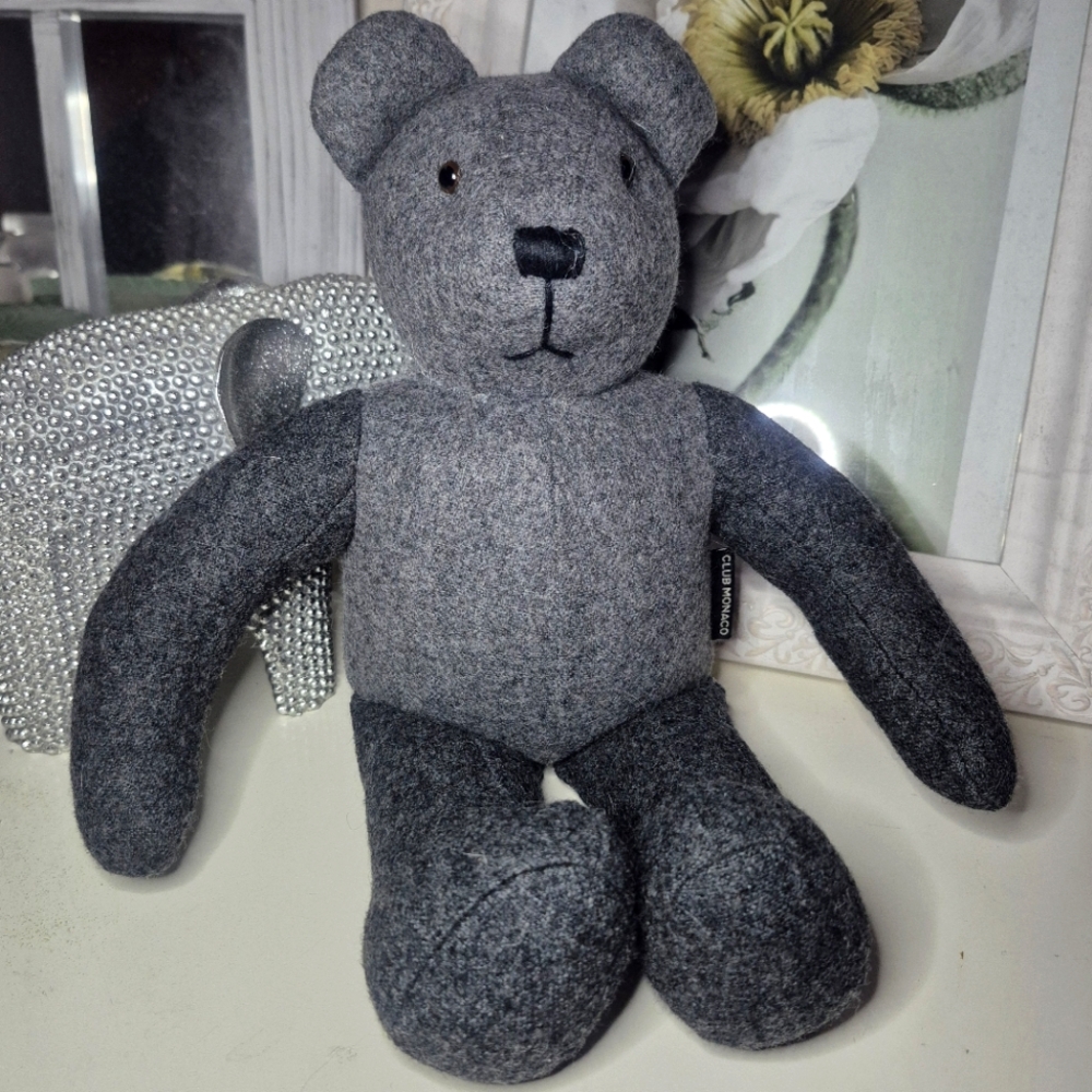 Club Monaco‎ Gray Teddy Bear Plush
